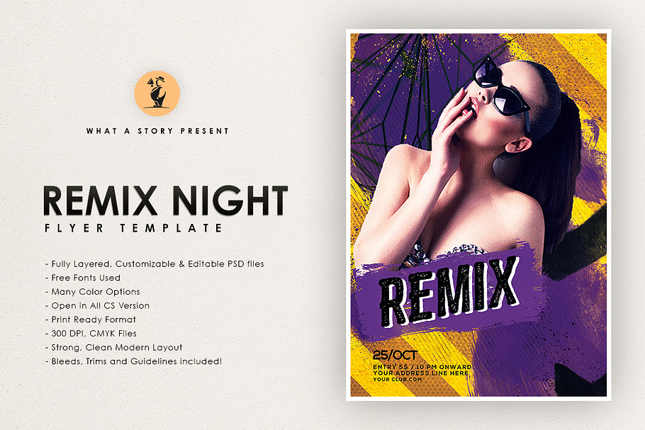 Remix Night  in Flyer Templates - product preview 8