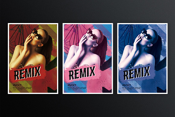 Remix Night  in Flyer Templates - product preview 1
