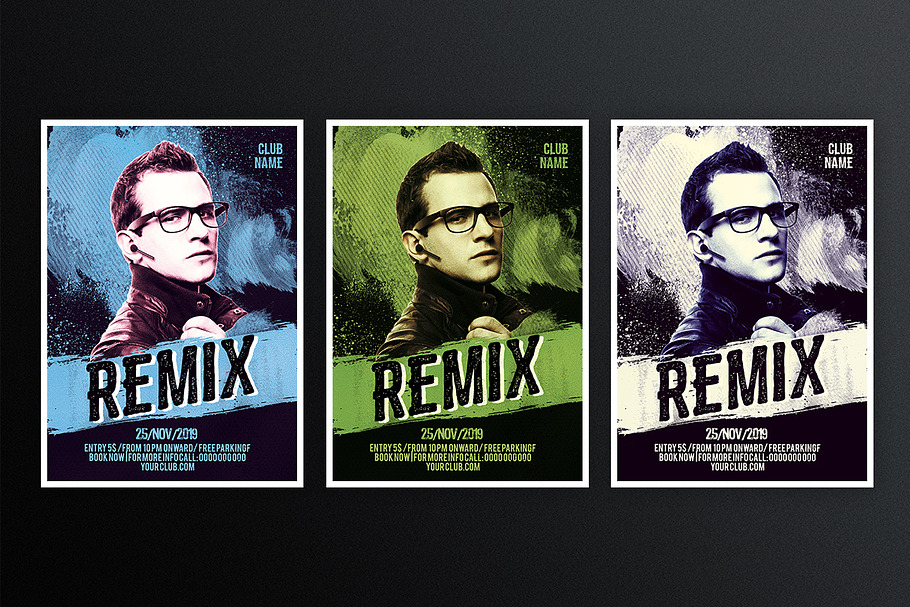 Remix Night 2 in Flyer Templates - product preview 8