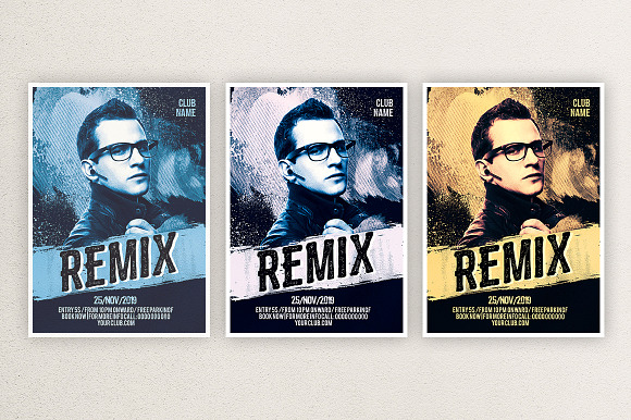 Remix Night 2 in Flyer Templates - product preview 2