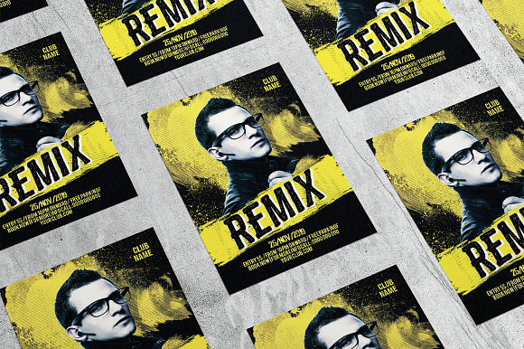 Remix Night 2 in Flyer Templates - product preview 3