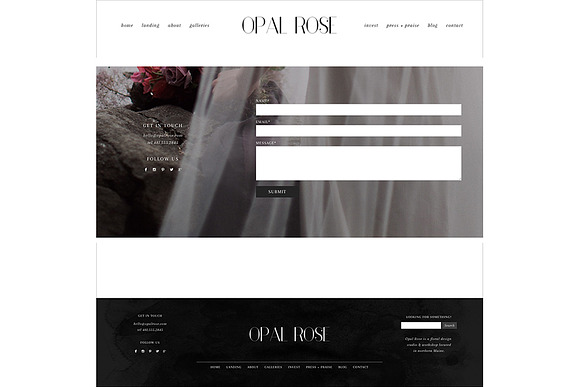 Opal Rose ProPhoto 6 Template in Website Templates - product preview 3