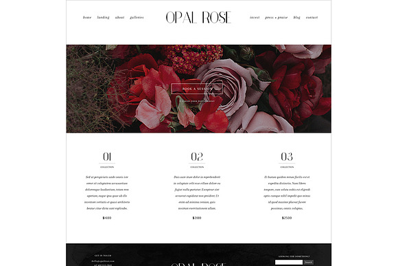 Opal Rose ProPhoto 6 Template in Website Templates - product preview 9