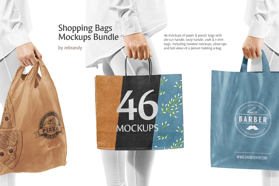 Shopping Bags Mockups Bundle in Product Mockups - product preview 8