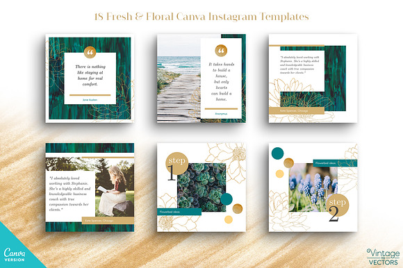 GARDENIA Canva Instagram Templates in Instagram Templates - product preview 1
