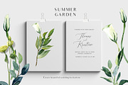 Summer garden - floral graphic set