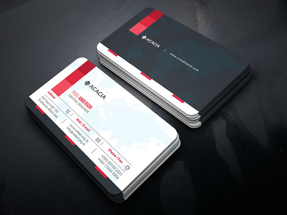 Ajho Business Card in Business Card Templates - product preview 1