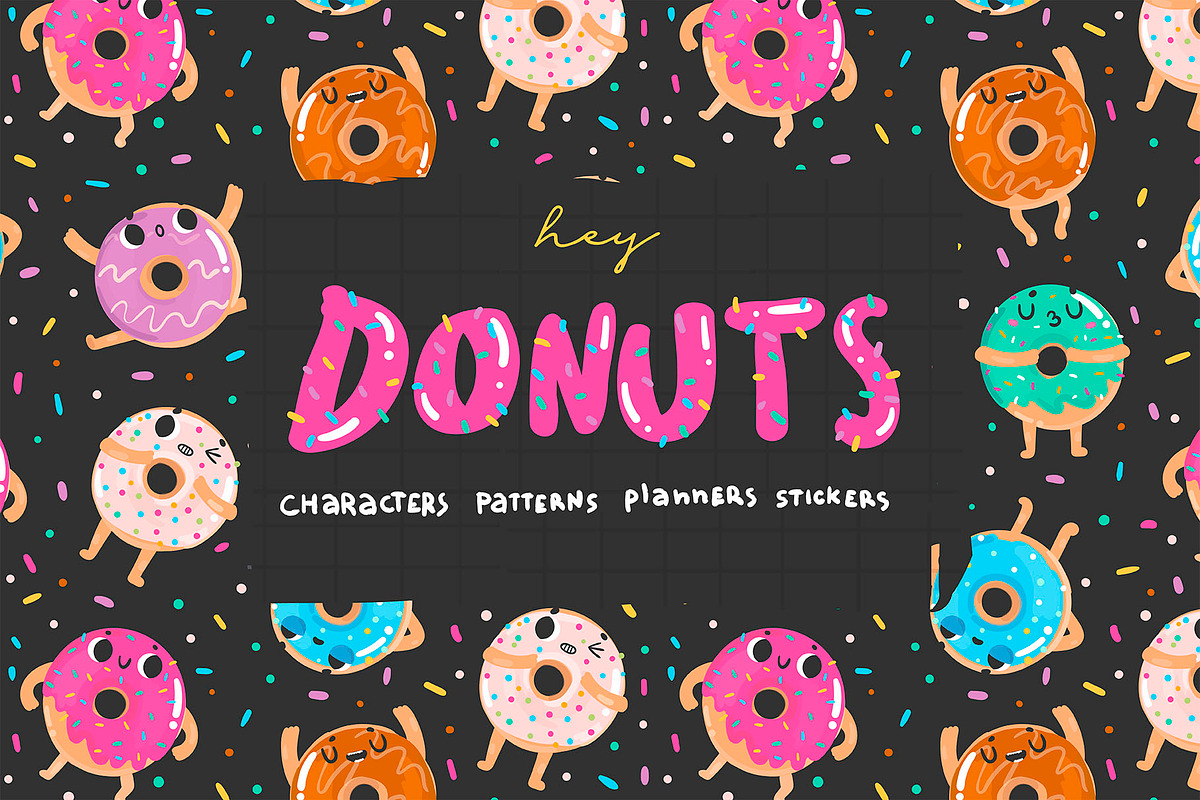 Donuts in Illustrations - product preview 8