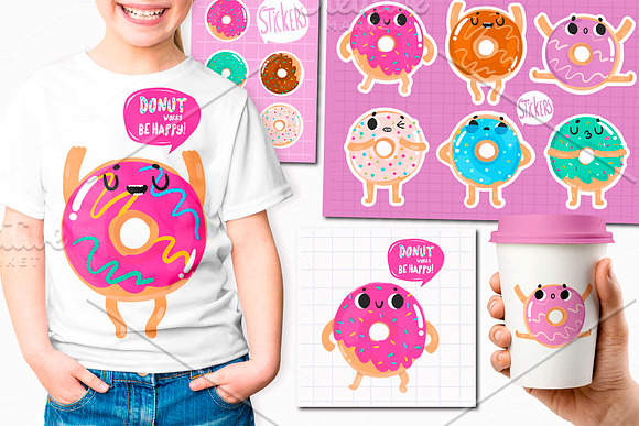 Donuts in Illustrations - product preview 5