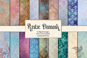 Rustic Damask Textures