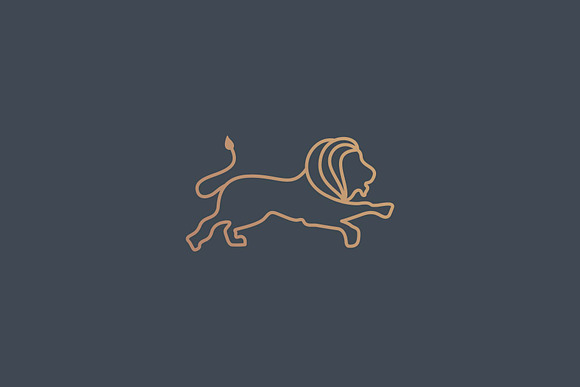 Outline Lion Logo in Logo Templates - product preview 1