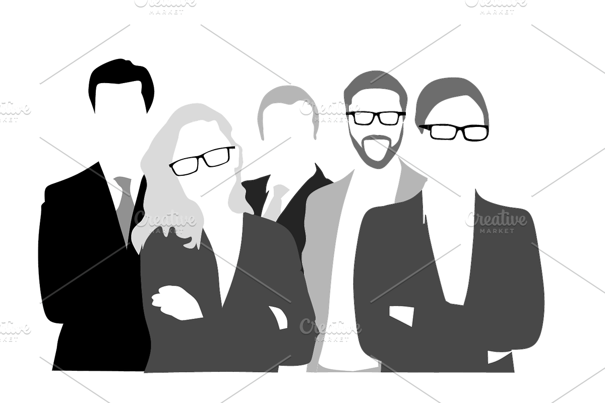 Business Team Graphic in Illustrations - product preview 8