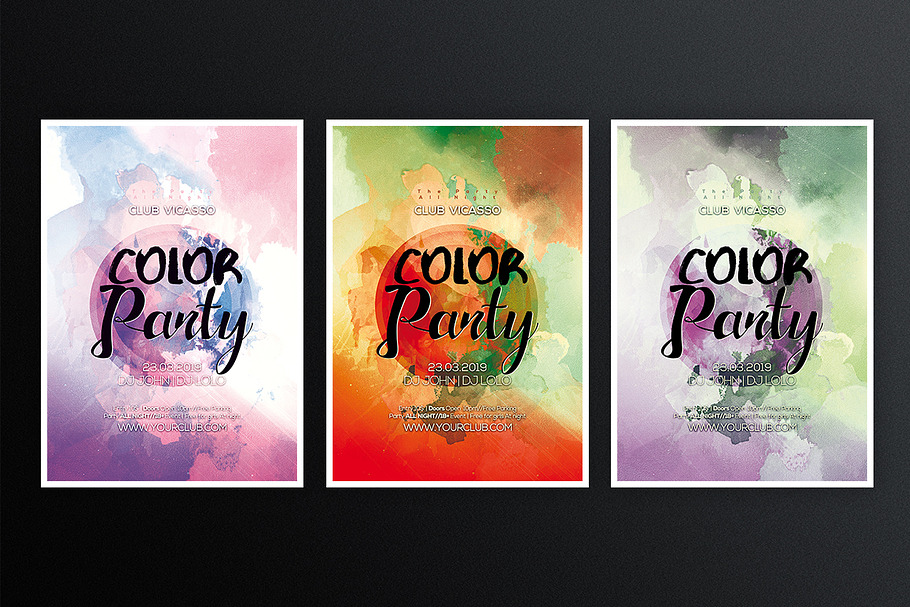 Color Party 3 in Flyer Templates - product preview 8