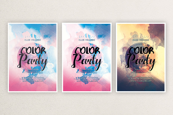 Color Party 3 in Flyer Templates - product preview 2