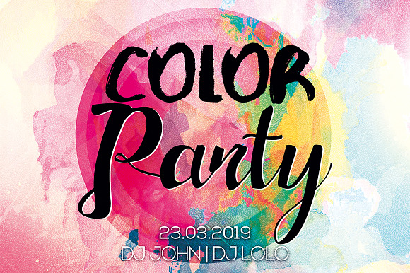 Color Party 3 in Flyer Templates - product preview 3