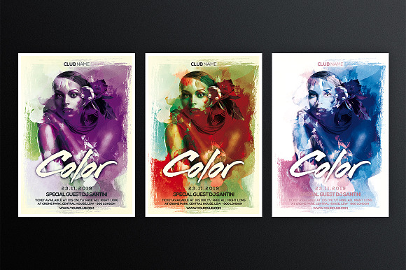 Color Party 2 in Flyer Templates - product preview 1