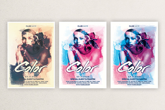 Color Party 2 in Flyer Templates - product preview 2