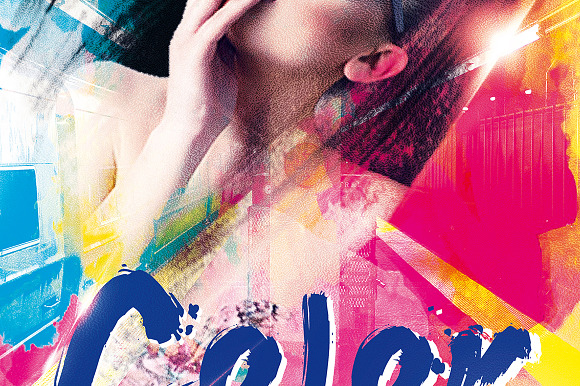 Color Party 1 in Flyer Templates - product preview 3