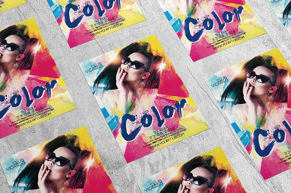 Color Party 1 in Flyer Templates - product preview 4