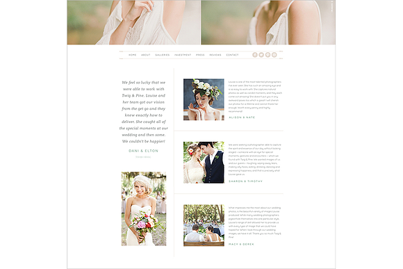 Twig & Pine II ProPhoto 7 Template in Website Templates - product preview 5
