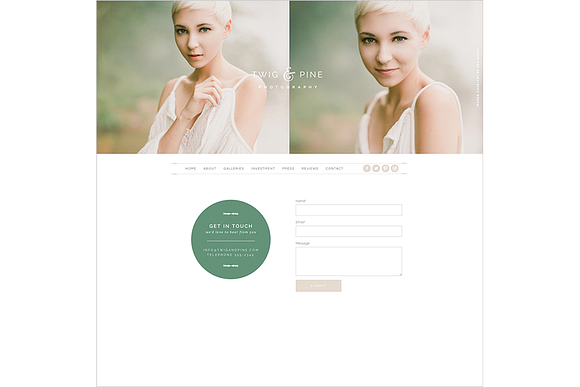 Twig & Pine II ProPhoto 7 Template in Website Templates - product preview 6
