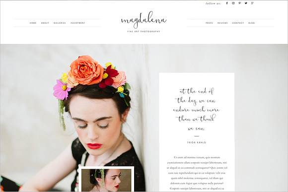 Magdalena ProPhoto 7 Template in Website Templates - product preview 6