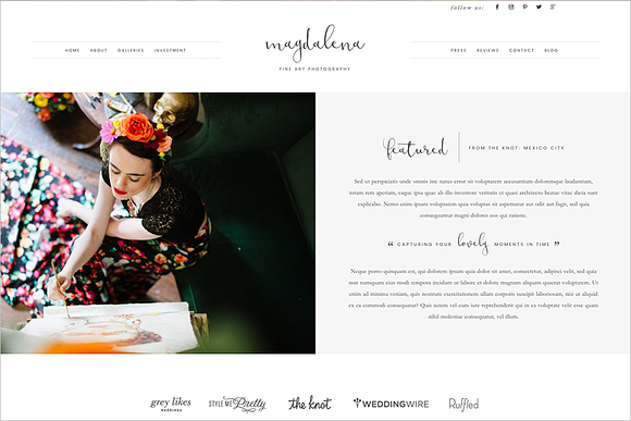 Magdalena ProPhoto 7 Template in Website Templates - product preview 13