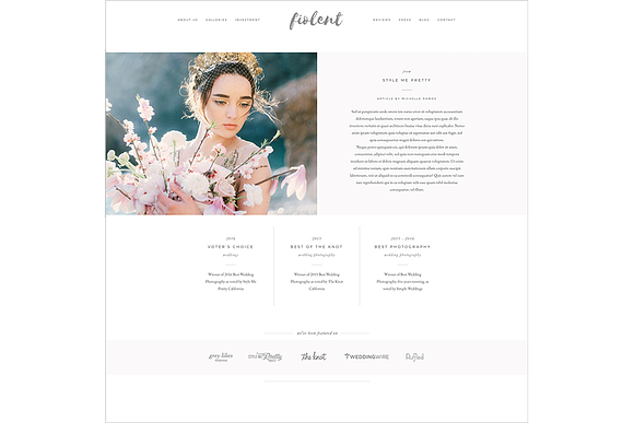Fiolent ProPhoto 7 Template in Website Templates - product preview 9