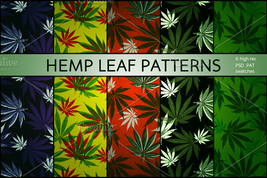 Hemp & Cannabis Leaf Patterns in Patterns - product preview 8