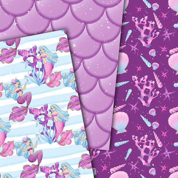 Mermaid patterns in Patterns - product preview 1