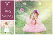 40 Fairy Wings PS Overlays
