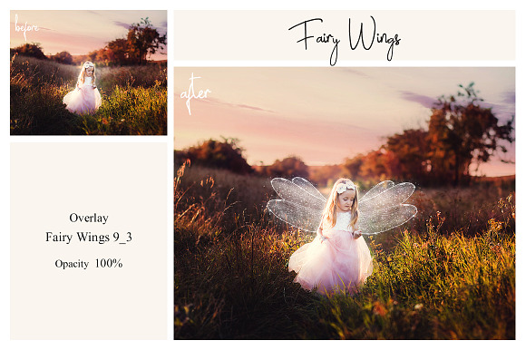 40 Fairy Wings PS Overlays in Photoshop Layer Styles - product preview 2
