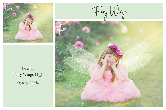 40 Fairy Wings PS Overlays in Photoshop Layer Styles - product preview 4