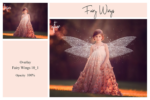 40 Fairy Wings PS Overlays in Photoshop Layer Styles - product preview 6