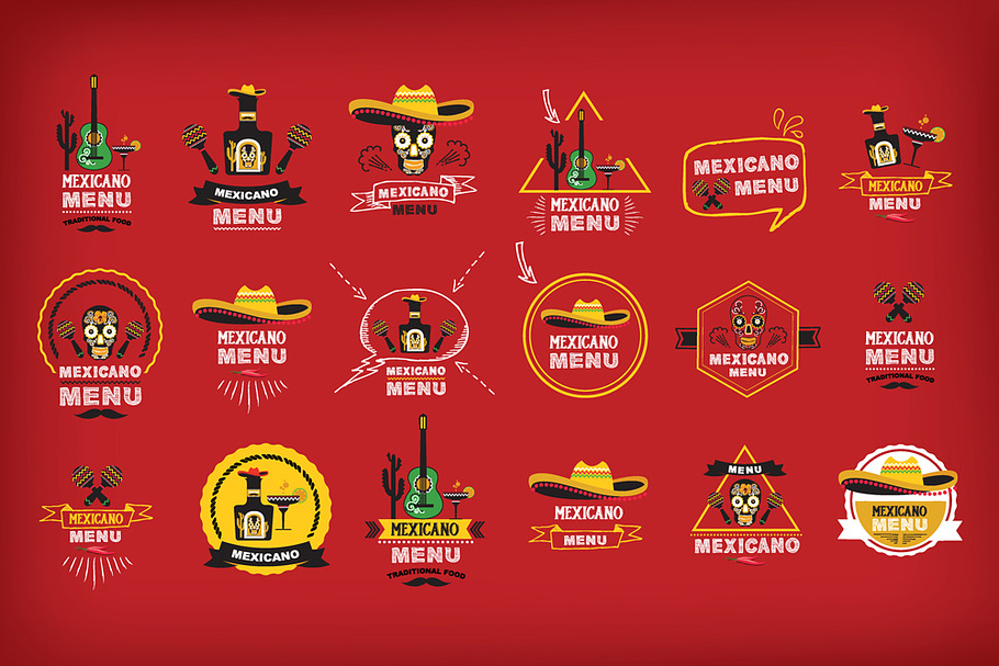 Mexican food menu in Skull Icons - product preview 8