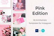 Pink - 18 Instagram Templates