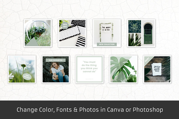 Green - 18 Instagram Templates in Instagram Templates - product preview 2