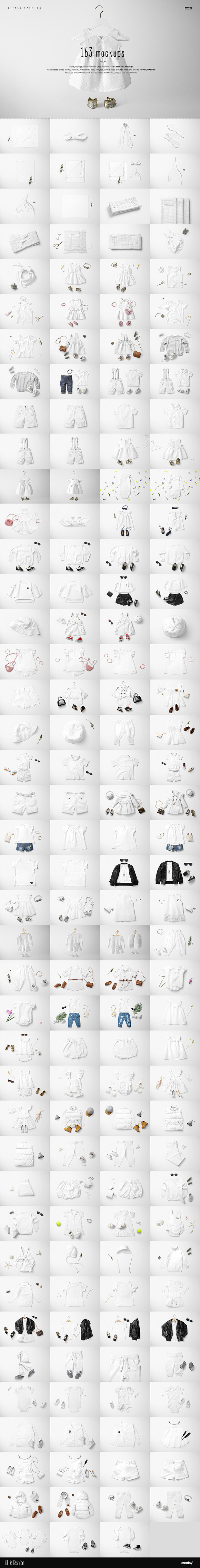 Little Fashion Apparel Mockup Bundle in Product Mockups - product preview 2