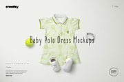 Baby Polo Dress Mockup Set