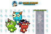 Monster 2D Game Sprites