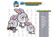 Rabbit 2D Game Sprites