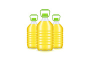 Vegetable Oil Plastic Bottle Group