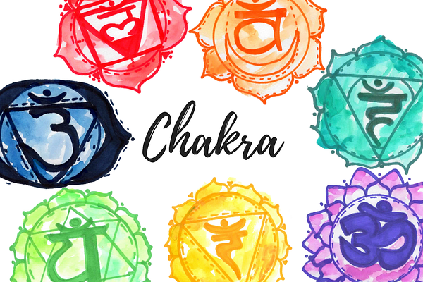 Watercolor Chakra Clipart