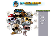 Skull Warriors 2D game Sprites