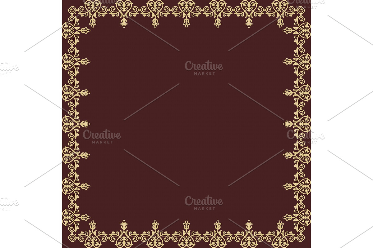 Damask Vector Pattern. Orient Background in Illustrations - product preview 8