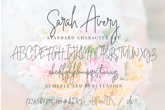 *NEW*Sarah Avery Script Font in Script Fonts - product preview 11