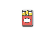 Open cigarette pack patch