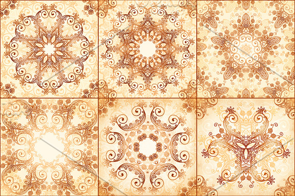 40 wonderful vintage vector patterns in Patterns - product preview 4
