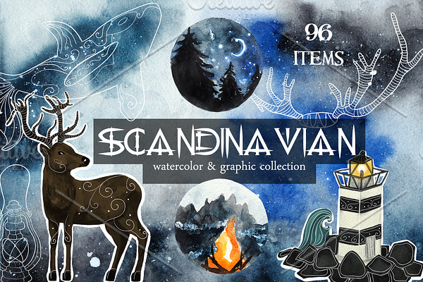 Scandinavian collection. PNG+JPEG