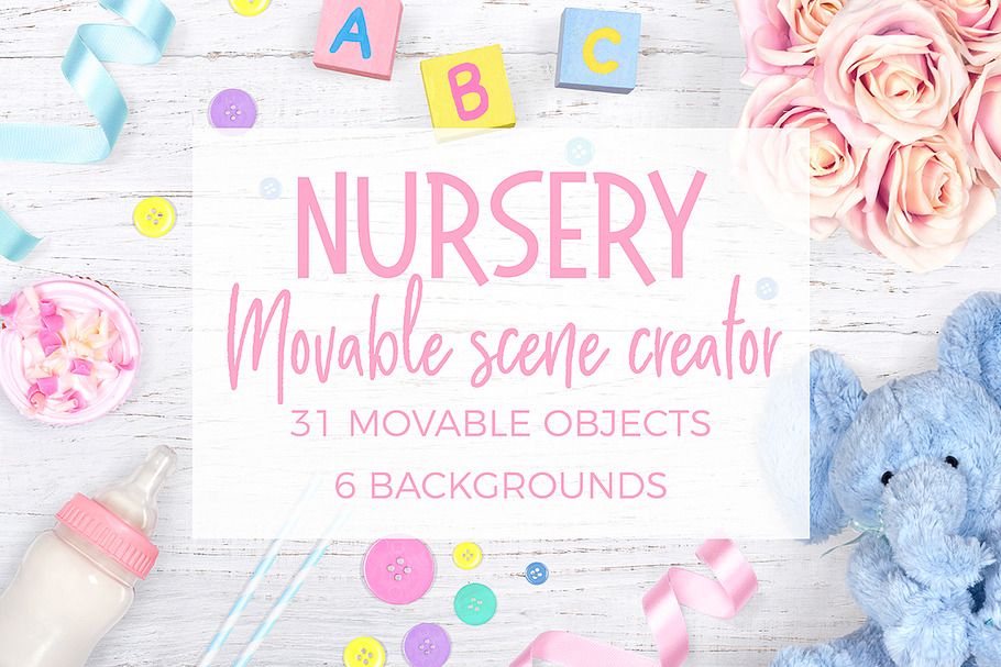 Nursery Scene Creator Top View in Scene Creator Mockups - product preview 8